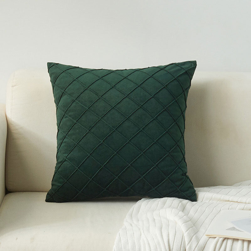 Luxton Velvet Diamond Pleated Cushion Cover