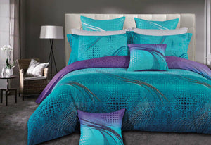 ZEPHYR quilt cover Set (aqua turquoise)