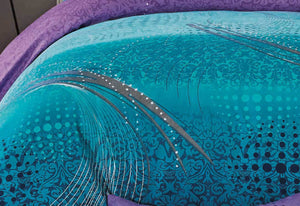 ZEPHYR quilt cover Set (aqua turquoise)