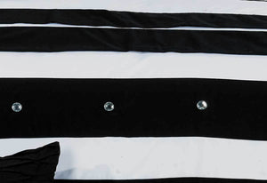 Rezzo Black White Quilt Cover Set in King or Queen or Super king Size Option