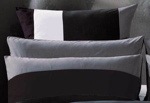 Amore Black Grey White Quilt Cover Set by Luxton