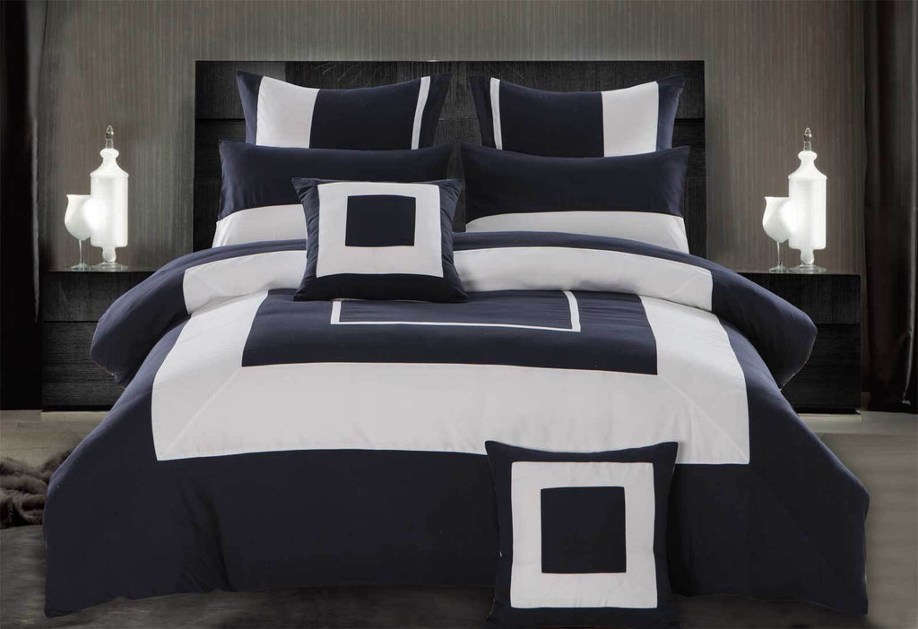 Gabii Navy Blue Quilt Cover Set