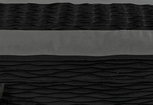 Lentia Black Charcoal Quilt Cover with pintucking