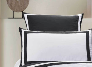 Halsey Trim White Quilt Cover Set by Luxton