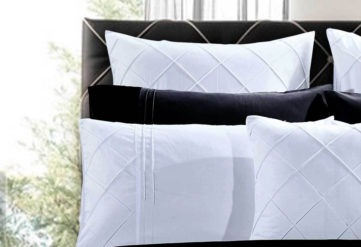 Lamere White Pintuck Quilt Cover Set