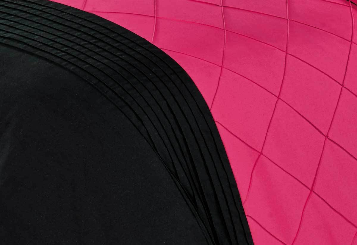 Luxton Falcone Hot Pink Diamond Pintuck Quilt Cover Set