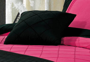 Luxton Falcone Hot Pink Diamond Pintuck Quilt Cover Set